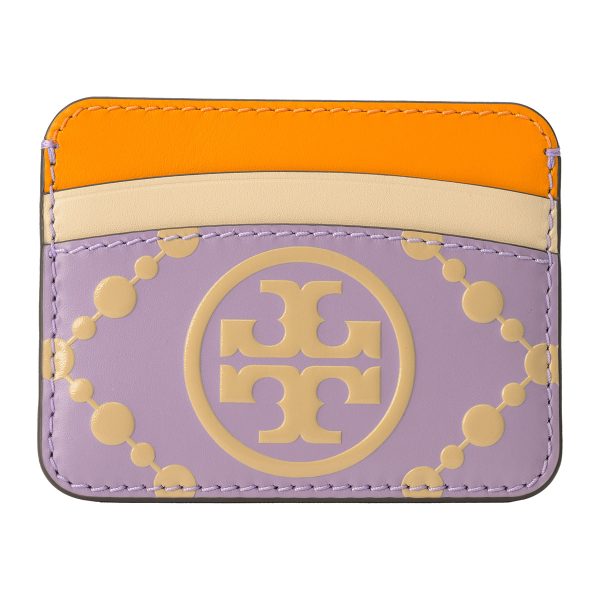 gto87184520 1 TORY BURCH Card Case T Monogram Leather Purple