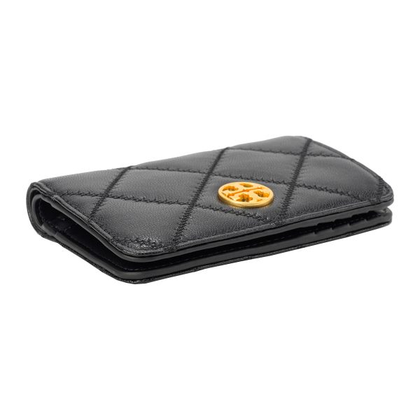 gto87868001 3 TORY BURCH Bifold Wallet Willa Soft Quilt Leather Black