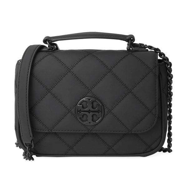 Version 100 TORY BURCH Shoulder Bag Willa Leather Black