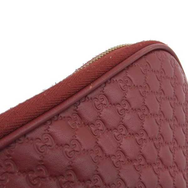 gu0443 5 Gucci Microshima Clutch Bag Leather Red