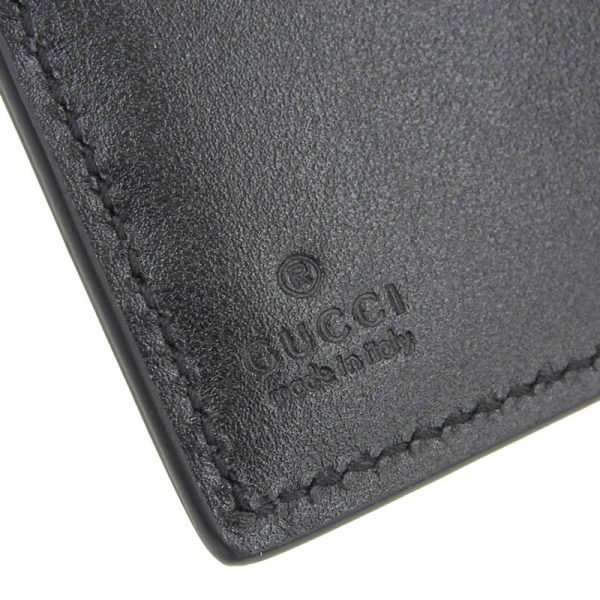 gu0460 6 Gucci GG Embossed Coin Wallet Bifold Wallet Compact Wallet Leather Black