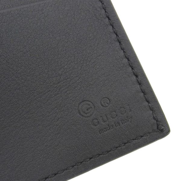 gu0465 6 Gucci Micro Guccisima Bifold Wallet Compact Wallet Leather Black