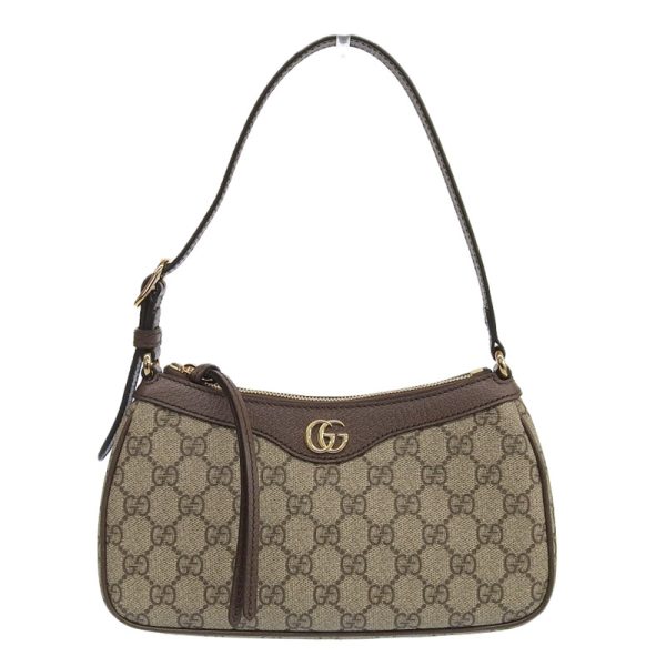 gu0467 1 Gucci Ophidia Small Handbag Supreme Beige Brown