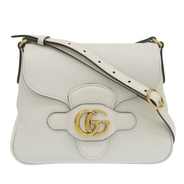 gu0480 1 Gucci Shoulder Bag Crossbody Marmont Leather White