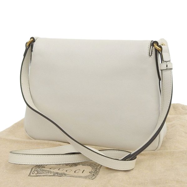 gu0480 2 Gucci Shoulder Bag Crossbody Marmont Leather White