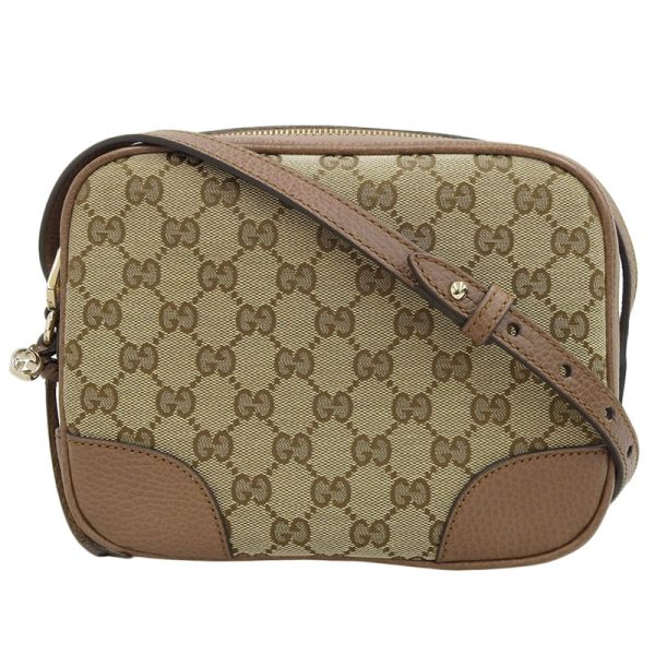 gu0527 1 Gucci Shoulder Bag Crossbody Shoulder Canvas Leather Beige Brown