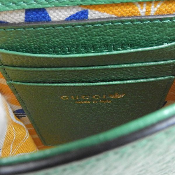 gu0529 6 Gucci Shoulder Bag Mini Shoulder Adidas Collaboration Leather Green