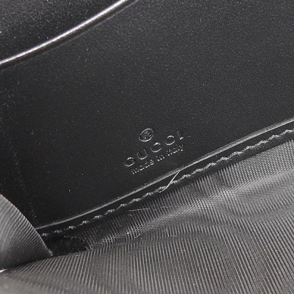 gu0537 6 Gucci GG Embossed Zip Around Wallet Long Wallet Leather Black