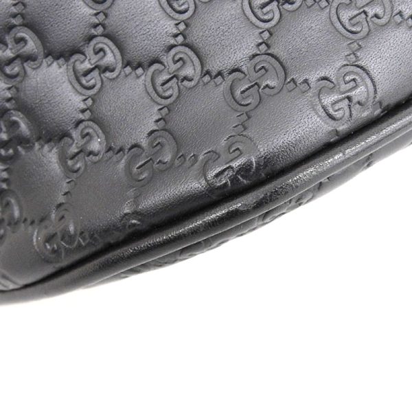 gu0542 3 Gucci Micro Guccisima Bag Handbag Shoulder Bag Leather Black