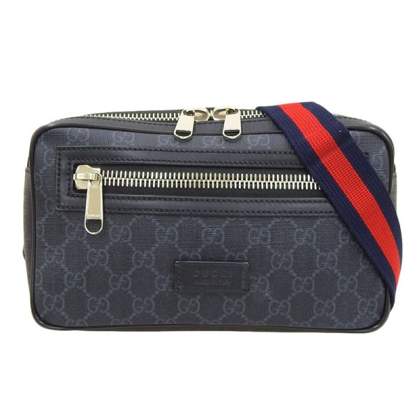 gu0549 1 Gucci Soft Supreme Waist Bag Black