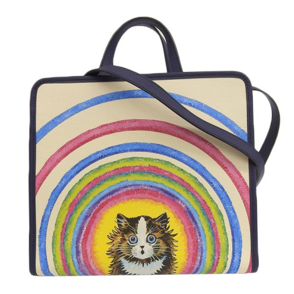 gu0554 1 Gucci Supreme Cat Bag Leather Multicolor Lewis Wayne Collaboration