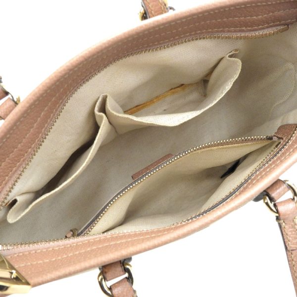 gu0560 5 Gucci Shoulder Bag Canvas Leather Beige Pink