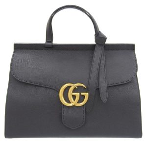 gu0566 1 Louis Vuitton Monogram Multi Color Trouville Hand Bag black