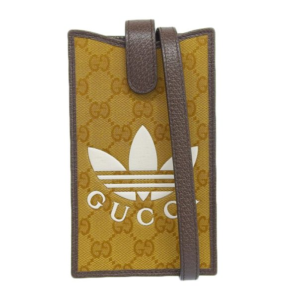 gu0583 1 Gucci Adidas Collaboration Crystal Smartphone Shoulder Black