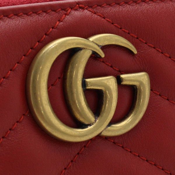 guc44312301 2 Gucci GG Marmont Leather Red Long Wallet