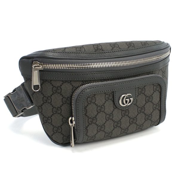 guc733868011 1 Gucci Body Bag Supreme Canvas Gray