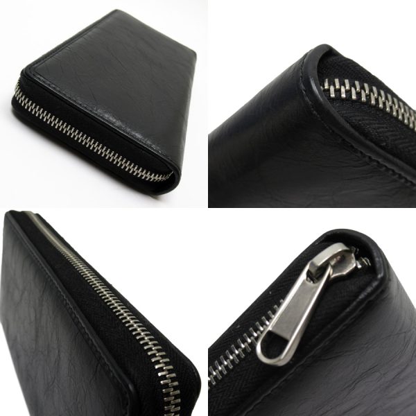 h27729a 1 Gucci GG Round Zipper Long Wallet Black