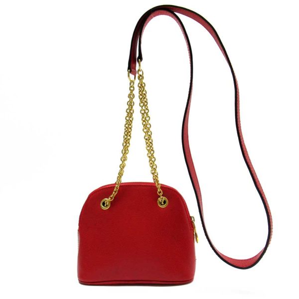 h27765f Celine Leather Pochette Red