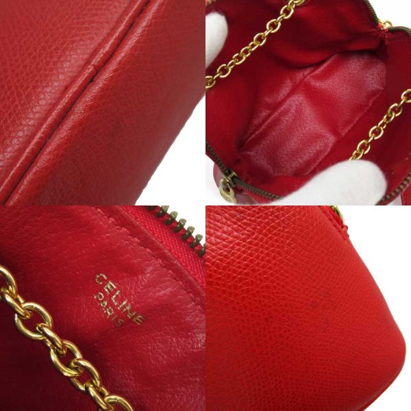 h27765f 2 Celine Leather Pochette Red