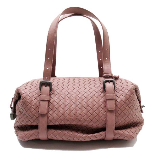 h27818g Bottega Veneta Leather Shoulder Bag Pink