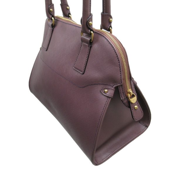 h28033a 2 Salvatore Ferragamo Handbag Gancini Leather Purple