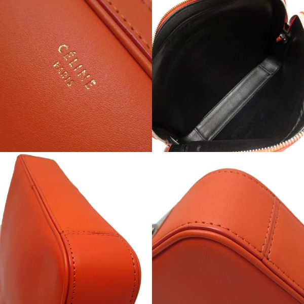 h28904f 5 Celine Leather Clutch Bag Orange