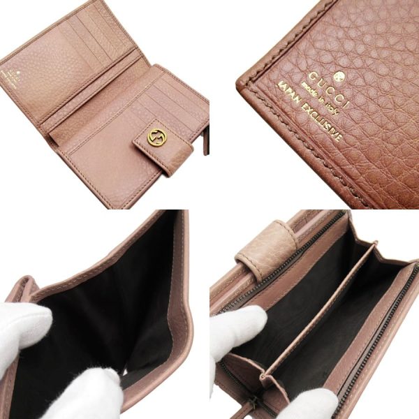 h29035g 5 Gucci Interlocking G Leather Bifold Wallet Pink