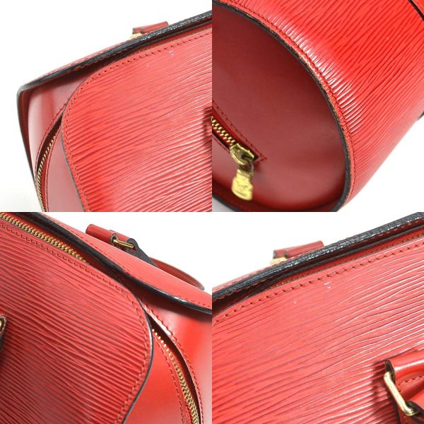 h29390a 5 c Louis Vuitton Epi Leather Handbag Red