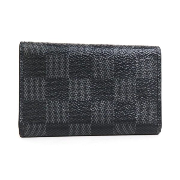 h29609f 1 Louis Vuitton Damier Graphite Multicle 6 Key Case Black