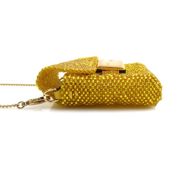 h29698f 1 Fendi Beads AirPods Case Yellow