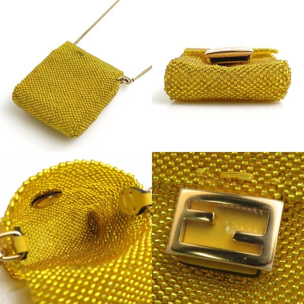 h29698f 2 c Fendi Beads AirPods Case Yellow