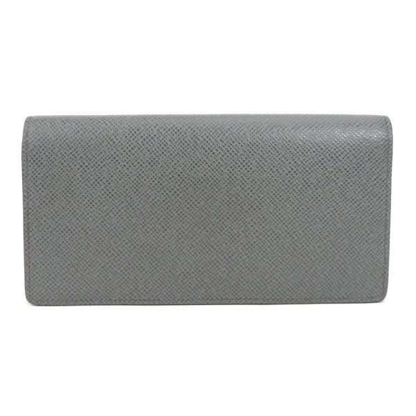 h29786f 1 Louis Vuitton Taiga Portefeuille Brother NM Bi fold Long Wallet Gray