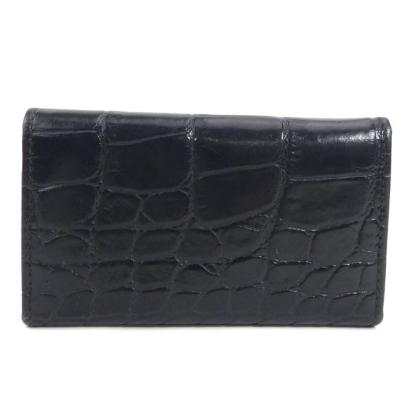 h29852f 1 Prada Embossed Leather Key Case Black