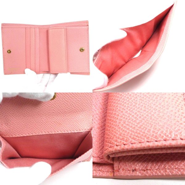 h29907f 6 c Salvatore Ferragamo Bifold Wallet Gancini Leather Pink