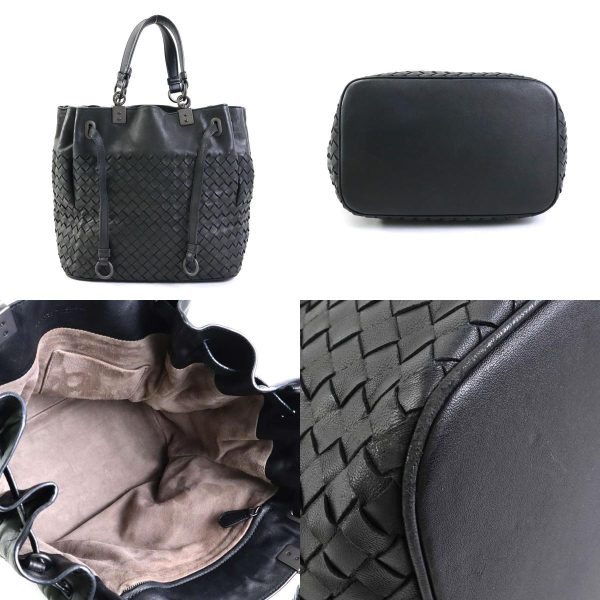 h30204g 2 c Bottega Veneta Shoulder Bag Intrecciato Leather Black