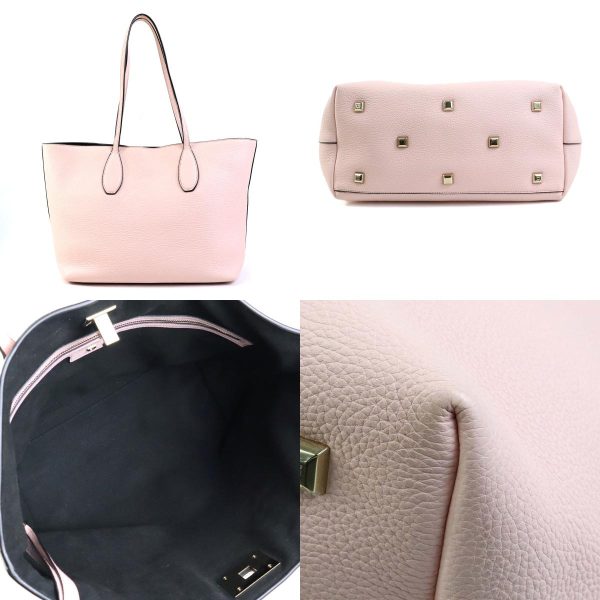 h30257g 2 c Salvatore Ferragamo Shoulder Bag Gancini Leather Pink