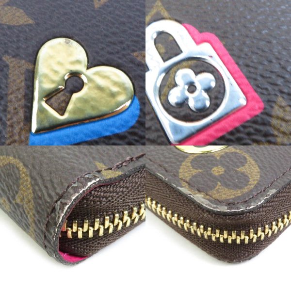 h30317f 3 c Louis Vuitton Monogram Lovelock Zippy Coin Purse Coin Case Brown