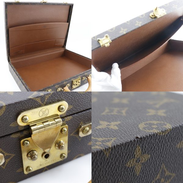 i151523112 2 LOUIS VUITTON President Attache case business bag brown