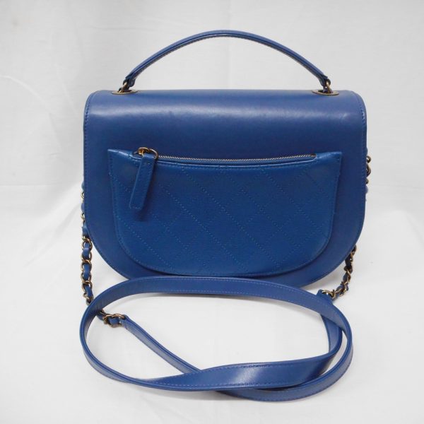 id12251 3 Chanel Super Vintage Chain Shoulder Bag Blue