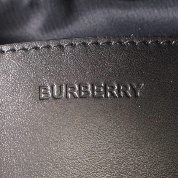 img 01520132 Burberry Sony Striped Leather Bum Bag Black