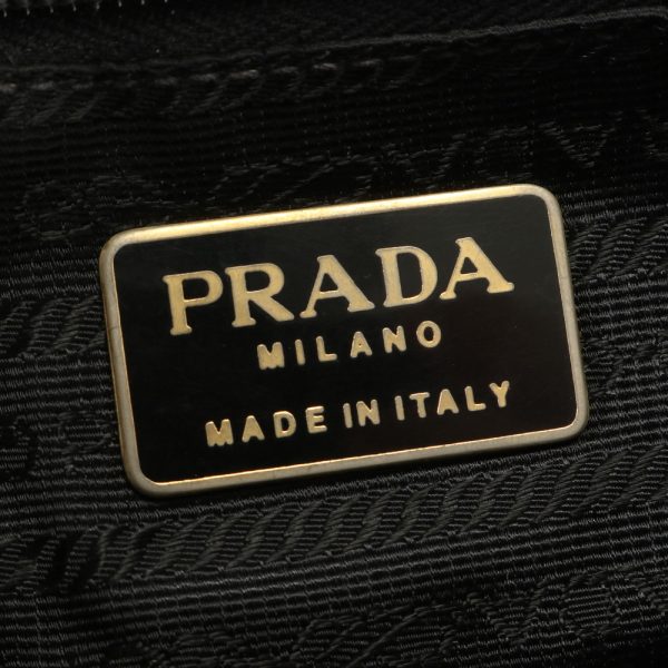 img 01683664 Prada Tessuto Nylon Triangle Logo Shoulder Black