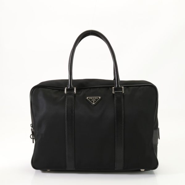 img 01685365 Prada Tesuto Business Document Bag Briefcase Black