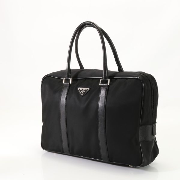 img 01685366 Prada Tesuto Business Document Bag Briefcase Black