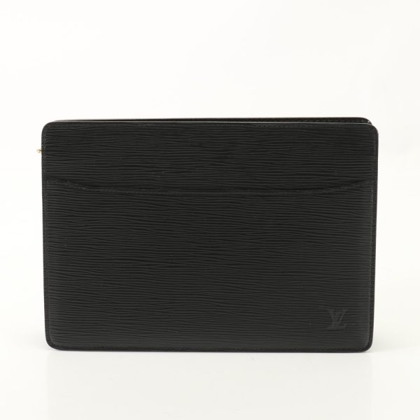 img 01686513 Louis Vuitton Pochette Homme Second Bag Pouch Noir