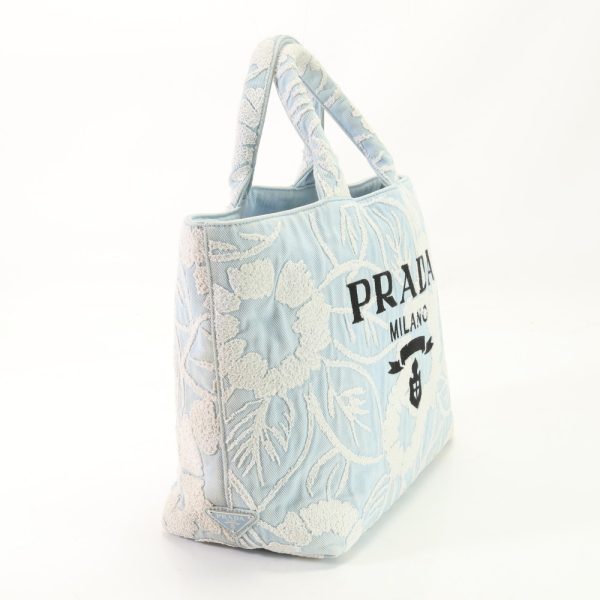 img 01686844 Prada Drill Tote Bag Leather Blue