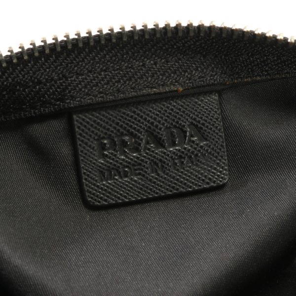 img 01686903 Prada Tessuto Nylon Saffiano Leather Mini Boston Tote Bag Leather Black