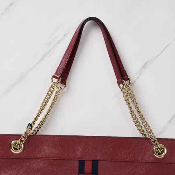 screenshot 33 Gucci Burgundy Rajah Large Chain Tote