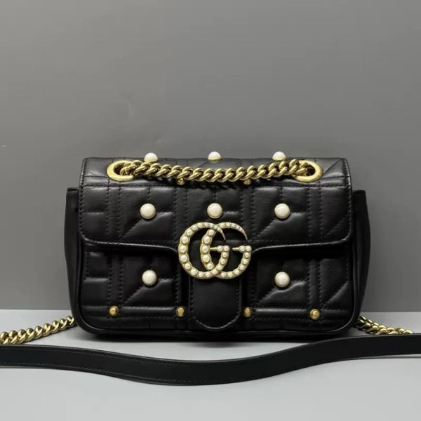 screenshot 55 Gucci GG Marmont pearl flap shoulder bag small