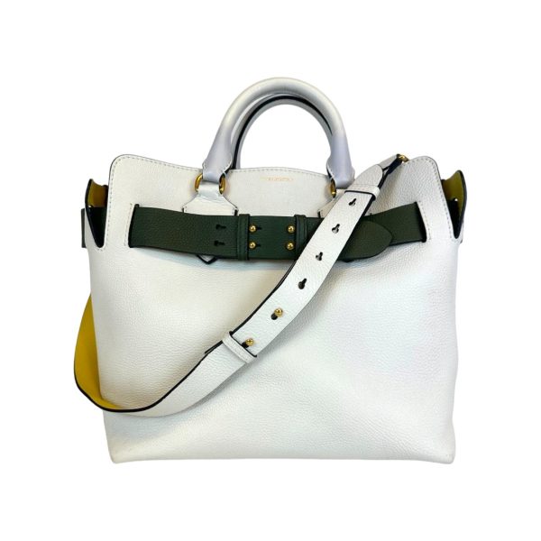 img 1033 BURBERRY White Belt London Tote bag