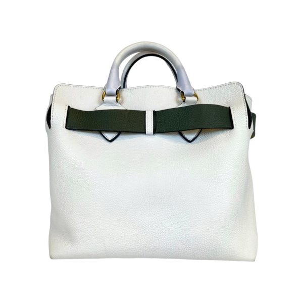 img 1034 BURBERRY White Belt London Tote bag